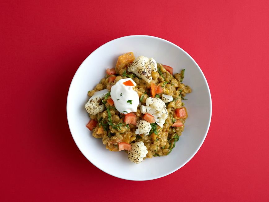 Coliflor al curry al Air Fryer