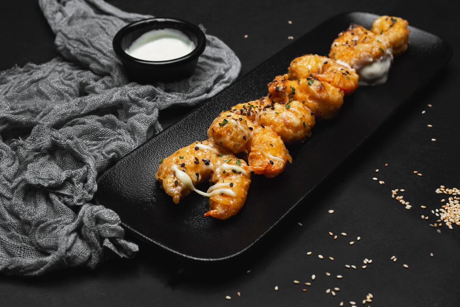 Langostinos al Air Fryer con ajo y perejil